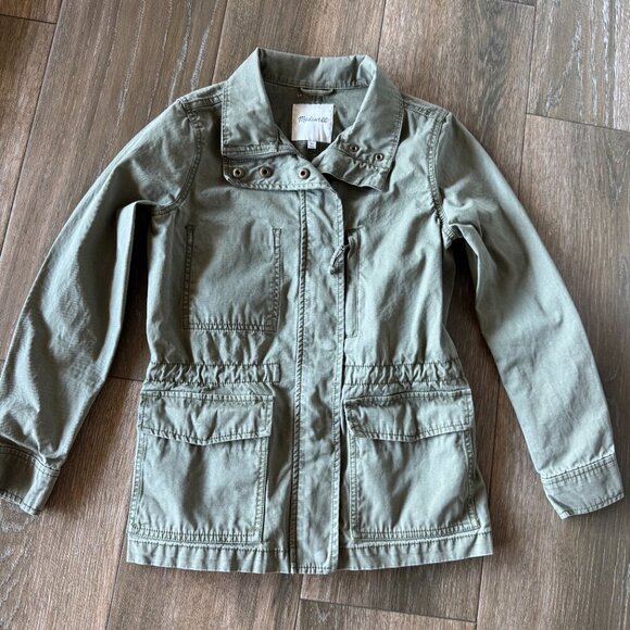 Madewell women's military Passage jacket in olive green size XS - Picture 2 of 7